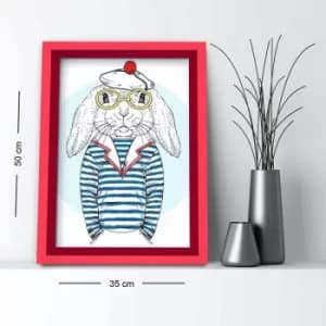 3550AHS-031 Multicolor Decorative Framed MDF Painting