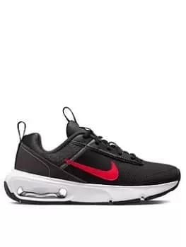 Nike Air Max Intrlk Junior Unisex Trainers, Grey/Red, Size 4