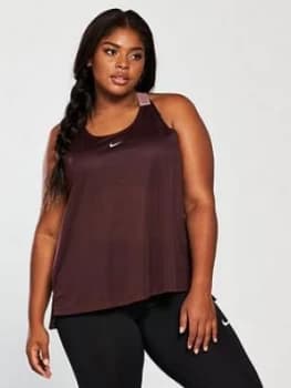 Nike Elastika Vest Curve Burgundy Burgundy Size 18 201X Women