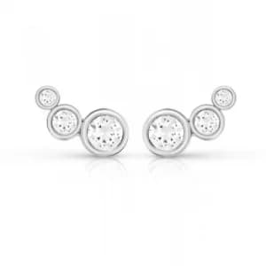 Ladies Guess Crystal Beauty Silver Earrings