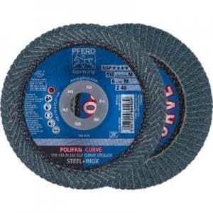 PFERD 67689072 POLIFAN-serrated washer PFR 150-M Z40 SGP CURVE STEELOX Diameter 150 mm 10 pc(s)
