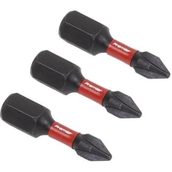 Sealey - AK8204 Phillips #1 Impact Power Tool Bits 25mm - 3pc