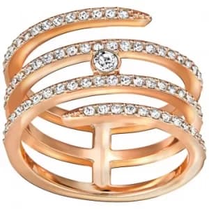 Ladies Swarovski PVD rose plating CREATIVITY RING SIZE L