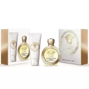 Versace Eros Pour Femme Gift Set 100ml Eau de Toilette + 100ml Body Lotion