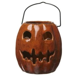 Ceramic Pumpkin Lantern by Heaven Sends