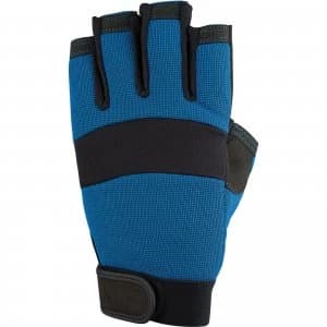 Draper Fingerless Gloves Black / Blue XL