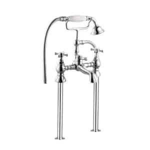 Chrome Freestanding Bath Shower Mixer Tap - Oxford