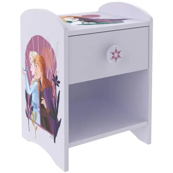 Frozen Bedside Table, Purple 35cm l x 30 w x 48cm h - Purple - Disney