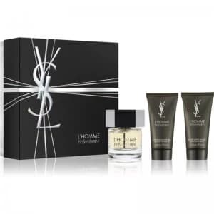 Yves Saint Laurent LHomme Gift Set 60ml Eau de Toilette + 50ml Aftershave Balm + 50ml All-Over Shower Gel