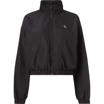 Calvin Klein Jeans Back Logo Wind Breaker Jacket - BAE BLACK