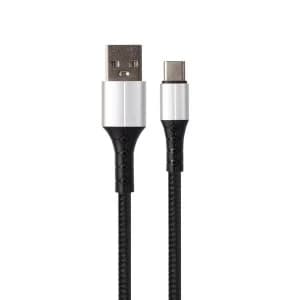 VCOM USB 3.0 A (M) to USB 3.1 C (M) 1m Black & Silver Retail Packaged Data Cable