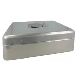 Westcott Cash Box 301X242X91 Mm Silver