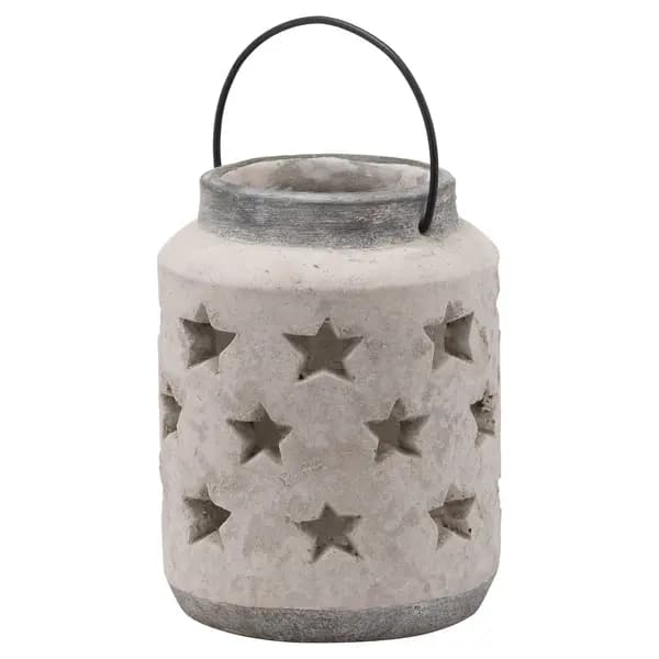 Hill Bloomville Large Stone Star Lantern HI-20728