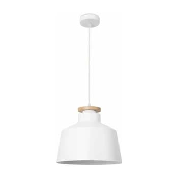 Forlight Lighting - Forlight Nube - Dome Simple Ceiling Pendant White Light Wood 1x E27