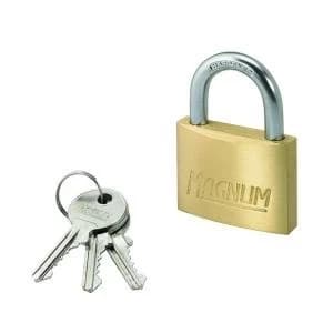 Master Lock Magnum Padlock 50mm Solid Brass with Keys 40044