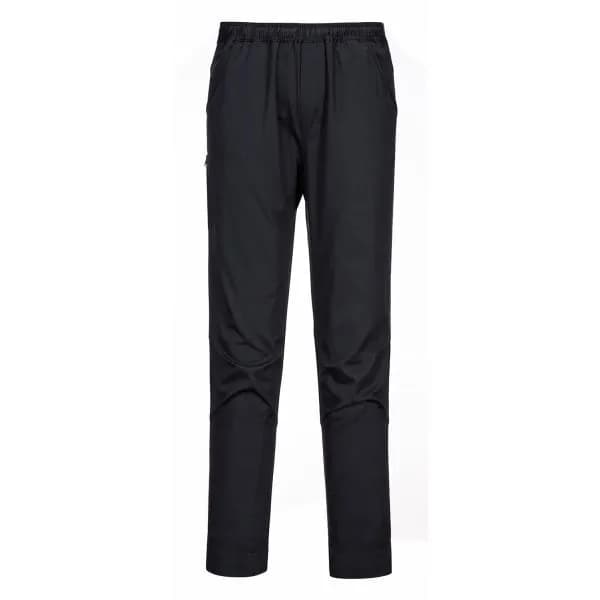 Portwest Surrey Mens Water Resistant Kitchen Trousers C072BKRM Colour: Black