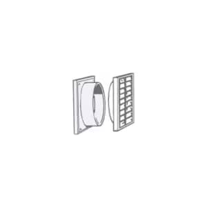 Manrose 300mm Fixed Louvre Grille (White) - 1206W