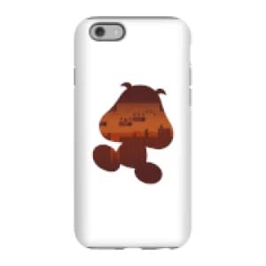 Nintendo Super Mario Goomba Silhouette Phone Case - iPhone 6S - Tough Case - Gloss