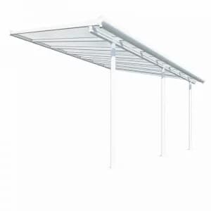 Palram Sierra Patio Cover 3m x 4.25m - White Clear