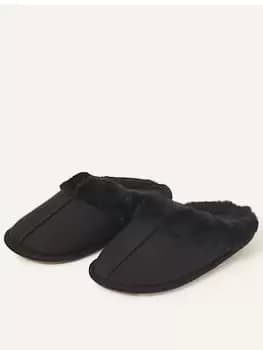 Accessorize Suedette Mule, Black Size M Women