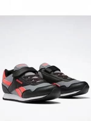 Reebok Royal Classic Jogger 3 Shoes, Black/Grey/Pink, Size 1