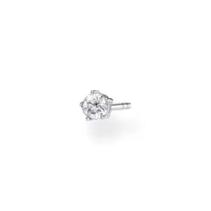 THOMAS SABO Silver Medium Solitaire Single Ear Stud