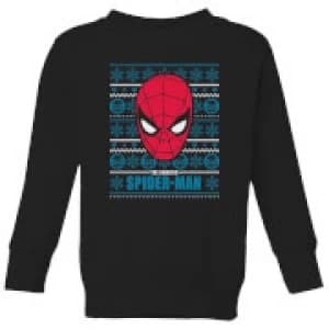 Marvel Spider-Man Kids Christmas Sweatshirt - Black - 11-12 Years