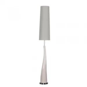Curved Ceramic Floor Lamp in Grey