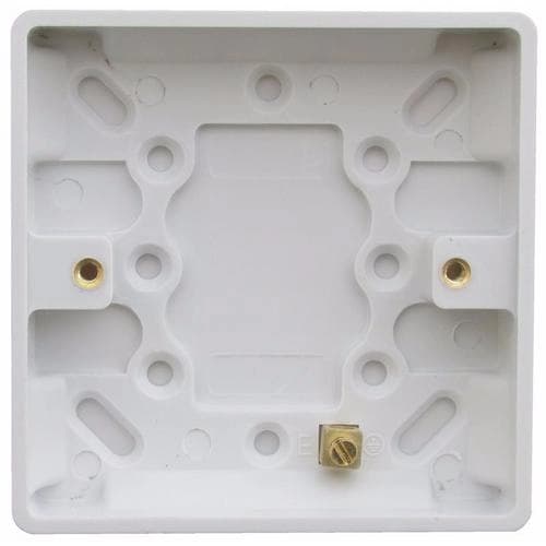 ESR 1 Gang 16mm Single Pattress Box With Earth Terminal