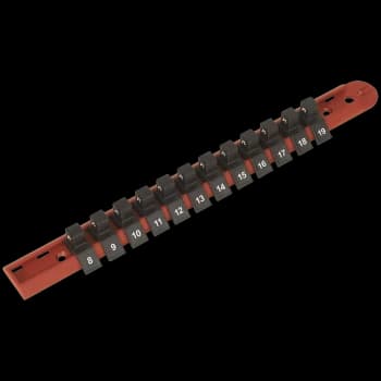 Sealey 3/8" Drive Socket Retaining Rail 12 Clips 3/8"
