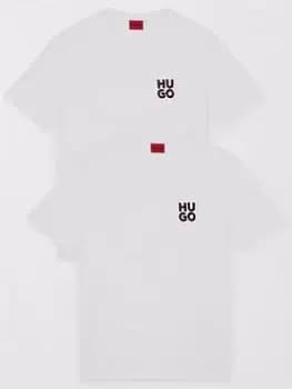 HUGO Dimento 2 Pack T-Shirt - White , Multi Size M Men