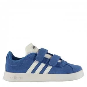 adidas VL Court Suede Trainers Infant Boys - Blue/Wht/Wht