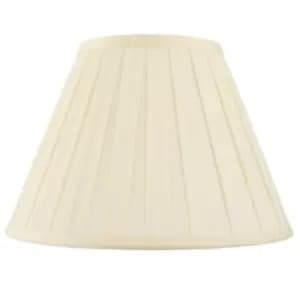 22" Tapered Drum Lamp Shade Cream Box Pleated Fabric Cover Classic & Elegant