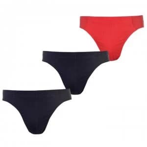 Slazenger 3 Pack Briefs Mens - Navy/Navy/Red