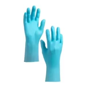 G10 Disposable Gloves, Blue, Nitrile, Powder Free, Textured, Size L, Pack of 100