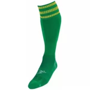 Precision Unisex Adult Pro Football Socks (7 UK-11 UK) (Green/Gold)