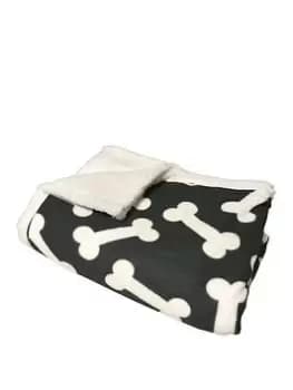 Bunty Boneo Pet Fleece Blanket Black