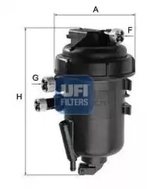 55.163.00 UFI Fuel Filter