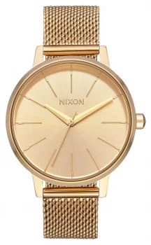Nixon Kensington Milanese All Gold Gold IP Steel Mesh Watch