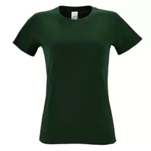 SOLS Womens/Ladies Regent Short Sleeve T-Shirt (S) (Bottle Green)