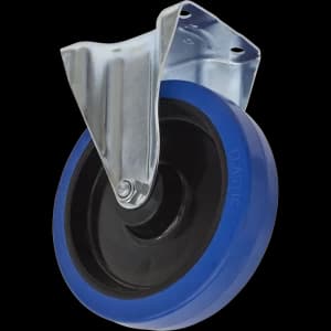 Sealey Fixed Plate Castor Blue Elastic 200mm
