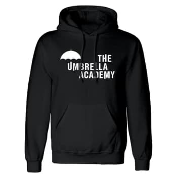 Umbrella Academy - Logo Unisex Large Pullover Hoodie - Black