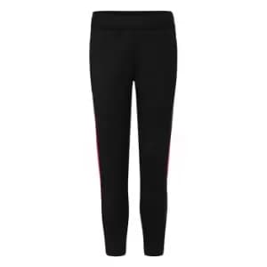 Finden & Hales Childrens/Kids Boys Knitted Tracksuit Pants (11/12 Years) (Black/Red)