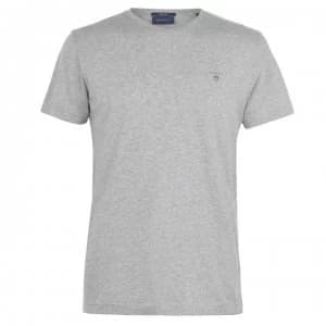 Gant Crew Logo T Shirt - Grey 094