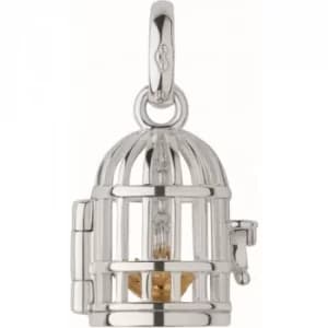 Ladies Links Of London Sterling Silver Keepsakes Birdcage Ss&Gp Chm Charm