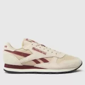Reebok Beige Classic Leather Trainers