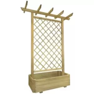 Vidaxl - Garden Pergola Planter 162x56x204cm Wood Brown