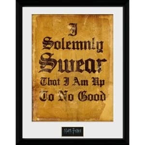Harry Potter I Solomnly Swear Framed Collector Print