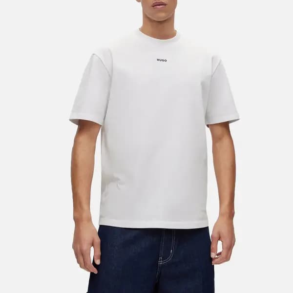 HUGO Dapolino Small Chest Logo Cotton-Jersey T-Shirt - L