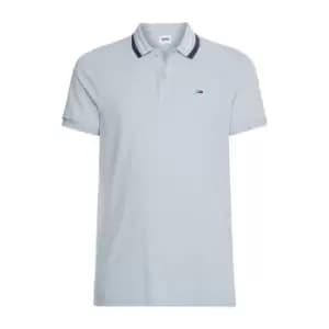 Tommy Jeans Classic Tipped Polo Shirt - Blue